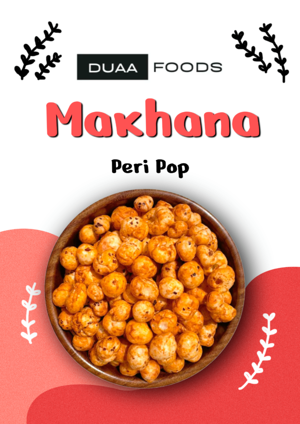 Duaa Foods Premium Jumbo Fox Nuts (Phool Makhana) 200g, Peri Pop - Image 3