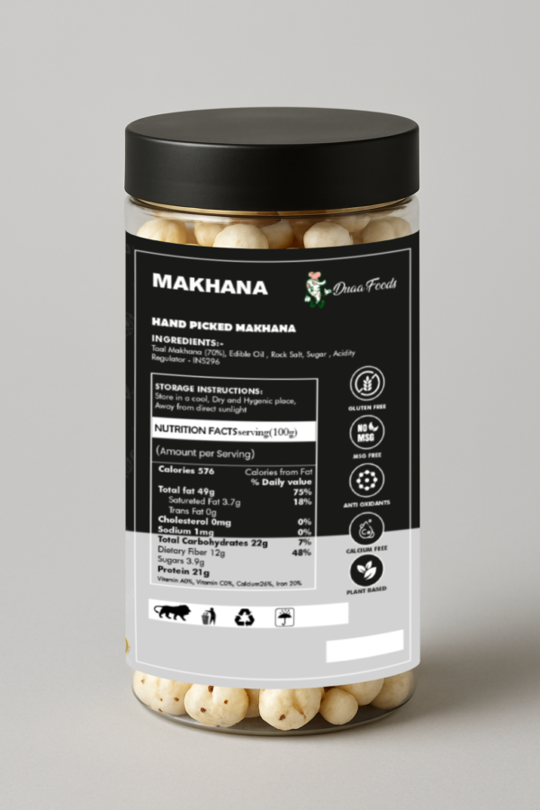 Duaa Foods Makhana / Foxnuts - Classic Salted - Image 3