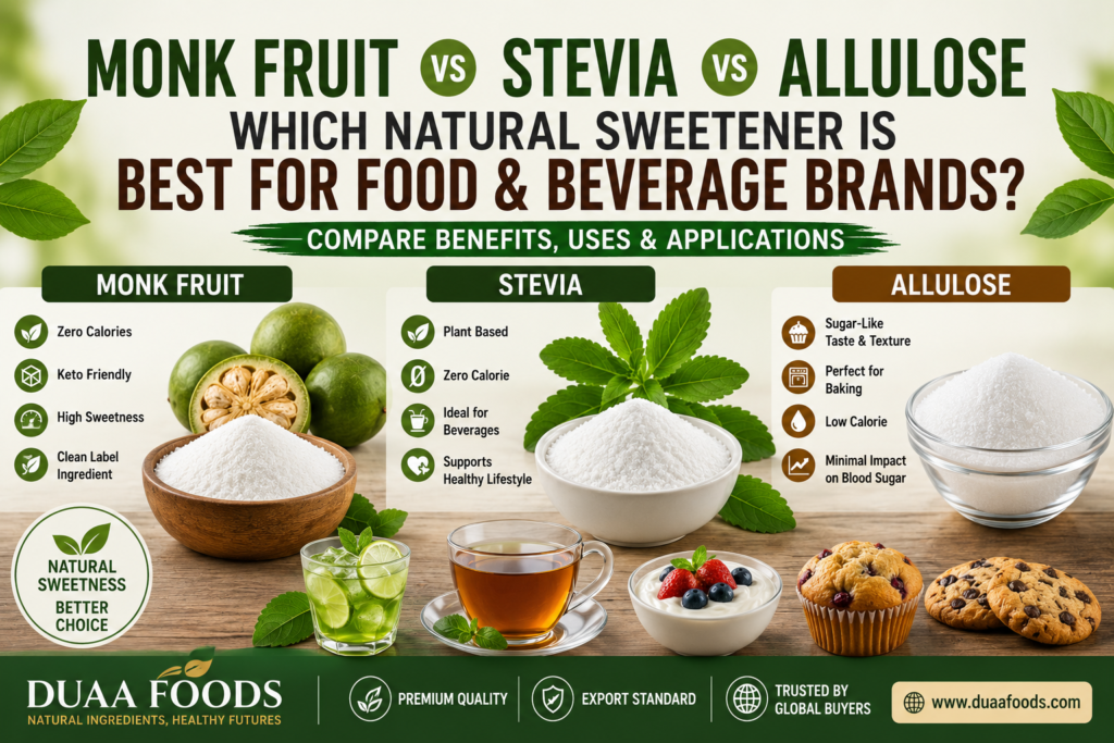 type of sweeteners